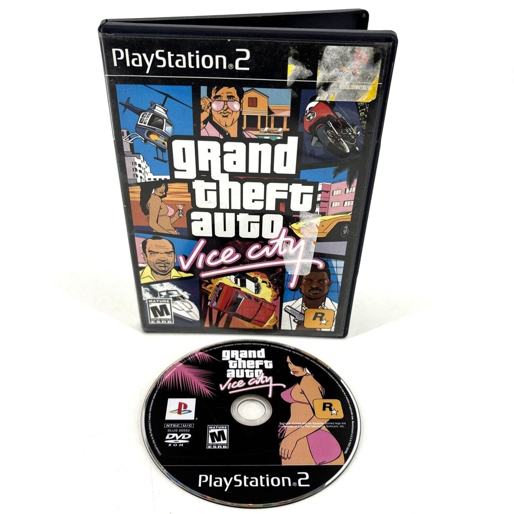Grand Theft Auto: Vice City Authentic Sony PlayStation 2 PS2 Game 2002
